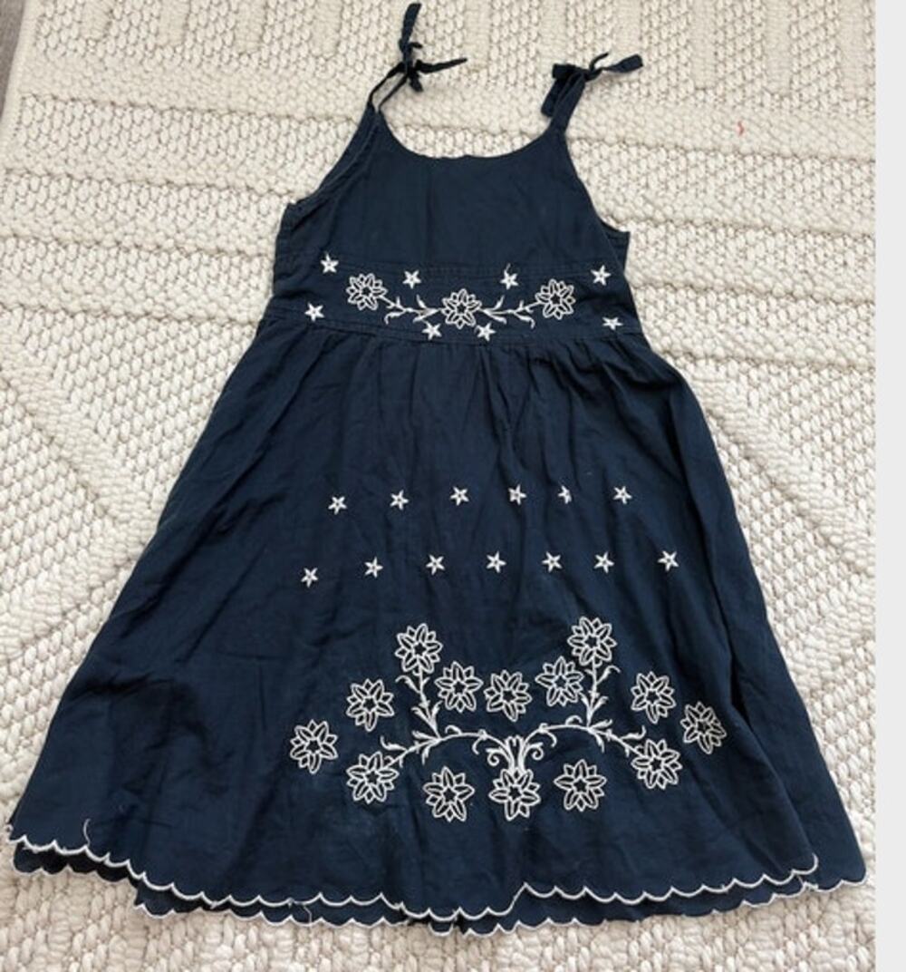 Toddler Girls Vintage Guess Jeans Embroidered Dress Size 3T